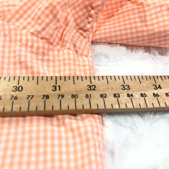 IZOD Mens Peach Gingham NWT Short Sleeve 3X-Large - Picture 3 of 5